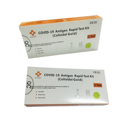 Kit d'autotest d'or de Covid 19 d'antigène de kit d'antigène rapide d'autotest colloïdal de la CE